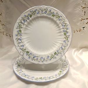 Set of 2, SALAD PLATES Shelley HAREBELL Vintage